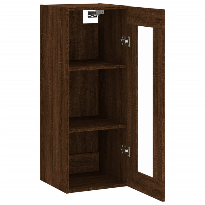 Dulap montat pe perete, stejar maro, 34,5x34x90 cm WALTI