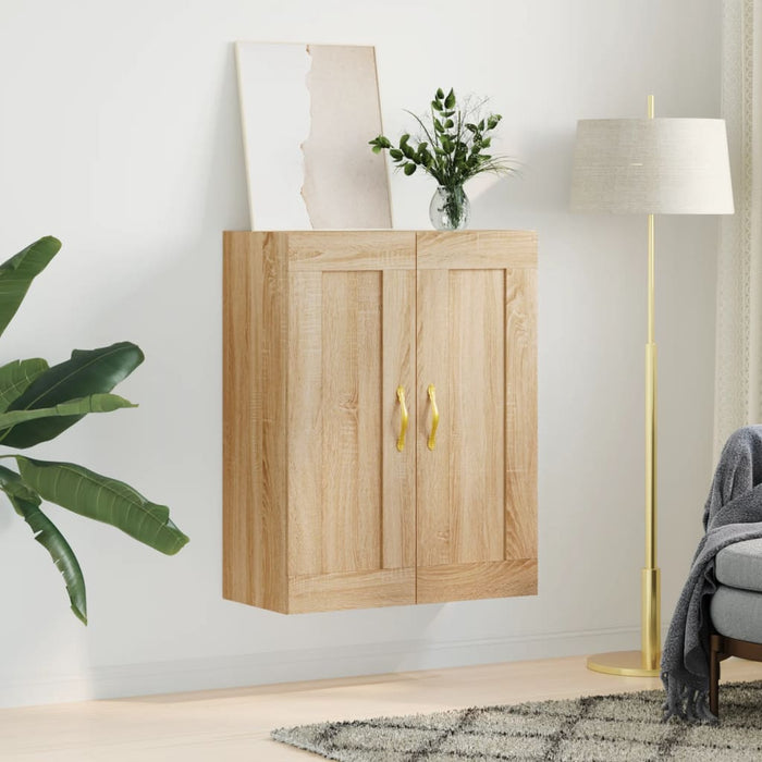 Dulap TV pe perete stejar sonoma, 69,5x34x90 cm, lemn prelucrat - WALTI WALTI