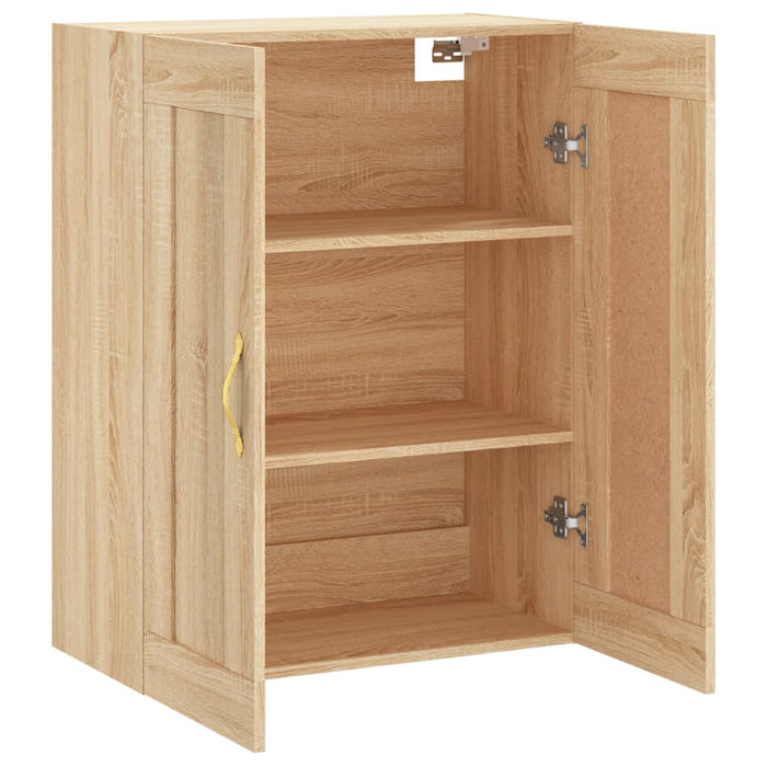 Dulap TV pe perete stejar sonoma, 69,5x34x90 cm, lemn prelucrat - WALTI WALTI