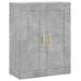 Dulap pe perete, gri beton, 69,5x34x90 cm, lemn prelucrat - WALTI WALTI