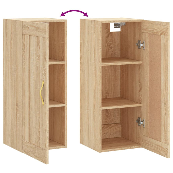 Dulap de perete, stejar sonoma, 34,5x34x90 cm, lemn prelucrat - WALTI WALTI
