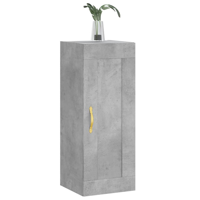 Dulap de perete, gri beton, 34,5x34x90 cm, lemn prelucrat - WALTI WALTI