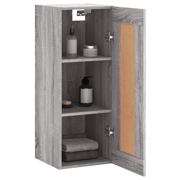 Dulap de perete, gri sonoma, 34,5x34x90 cm, lemn prelucrat WALTI
