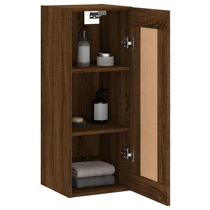 Dulap de perete, maro stejar, 34,5x34x90 cm, lemn prelucrat WALTI