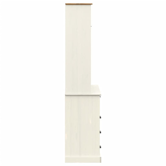 Dulap înalt VIGO, alb, 80x40x176 cm, lemn masiv de pin - WALTI WALTI