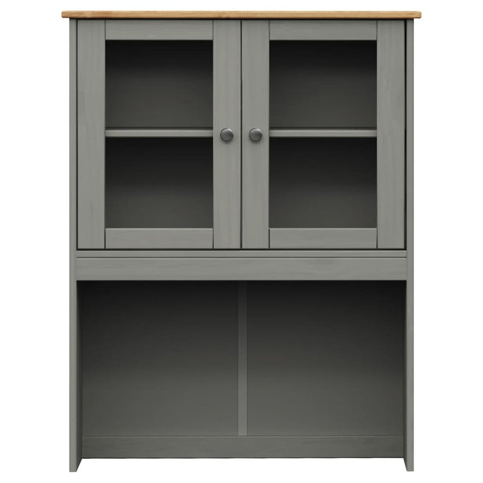 Dulap înalt VIGO, gri, 80x40x176 cm, lemn masiv de pin WALTI