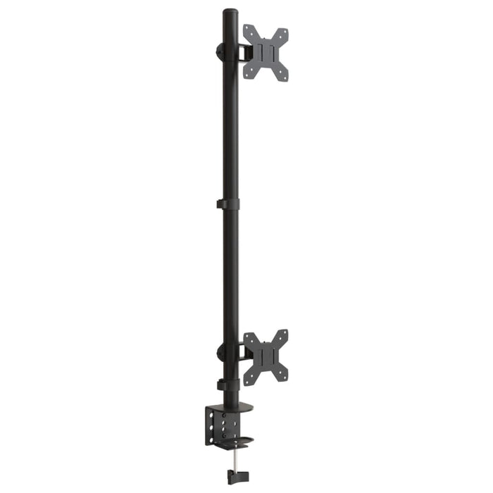 Suport de perete pentru monitor dublu VESA 75/100 mm negru oțel - WALTI WALTI