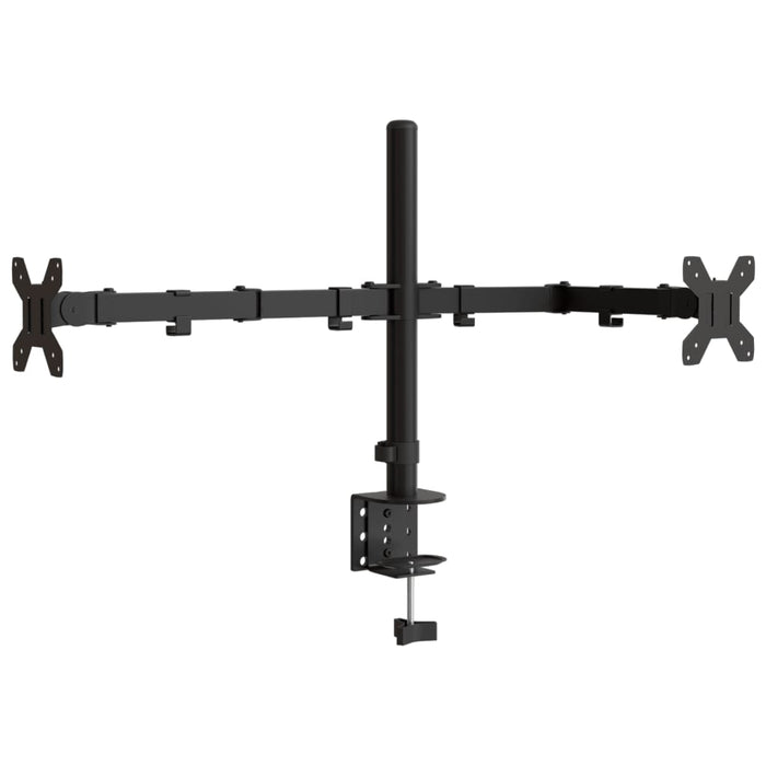 Suport de perete pentru monitor dublu VESA 75/100 mm negru oțel - WALTI WALTI