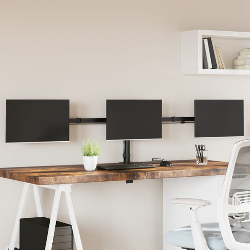 Suport de perete pentru monitor triplu VESA 75/100mm negru oțel - WALTI WALTI