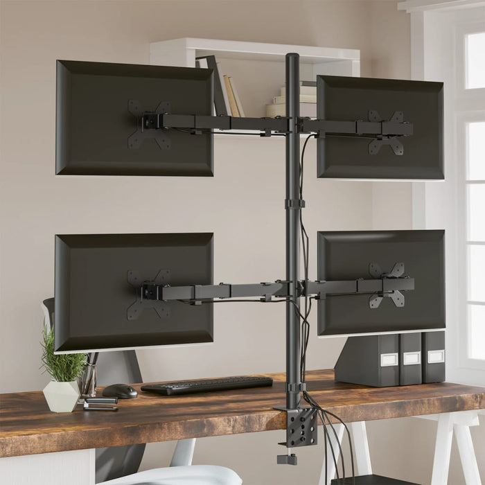 Suport de perete pentru monitor VESA 75/100 mm, negru, oțel - WALTI WALTI