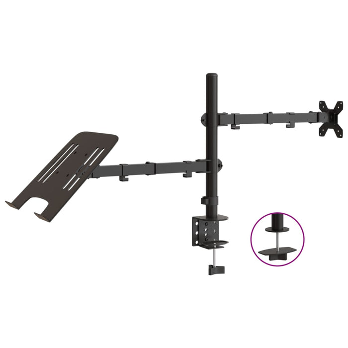 Suport de perete pentru monitor VESA 75/100 mm, negru, oțel - WALTI WALTI
