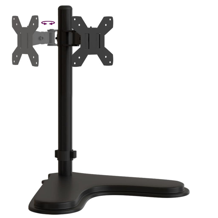 Suport de perete pentru monitor VESA 75/100 mm, negru, oțel - WALTI WALTI