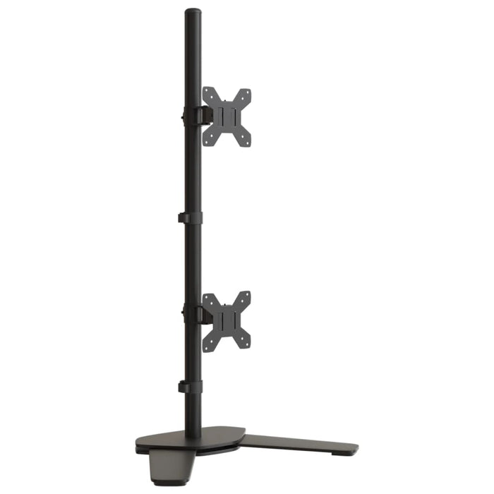 Suport de perete pentru monitor dublu VESA 75/100 mm negru oțel - WALTI WALTI