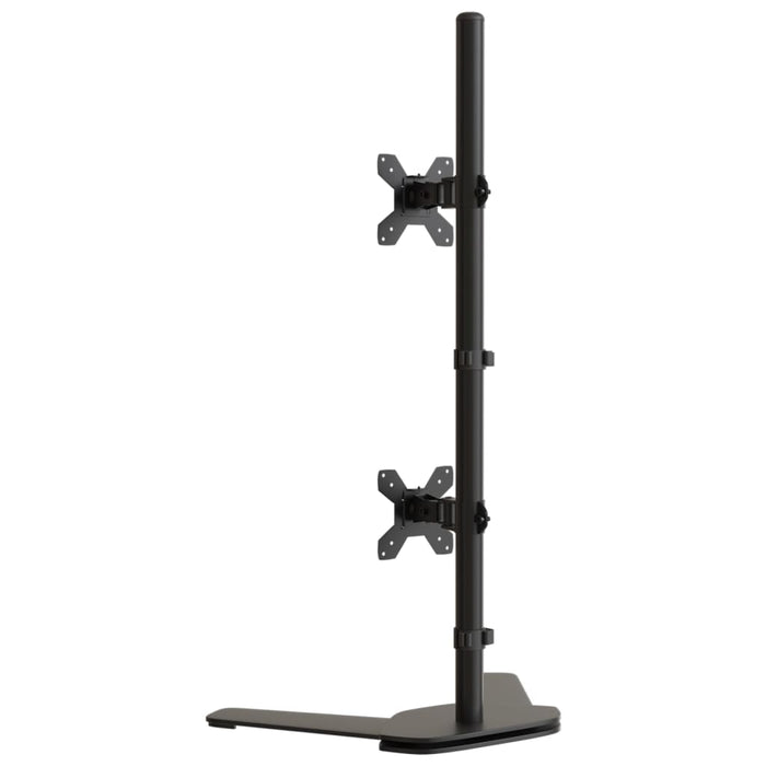 Suport de perete pentru monitor dublu VESA 75/100 mm negru oțel - WALTI WALTI