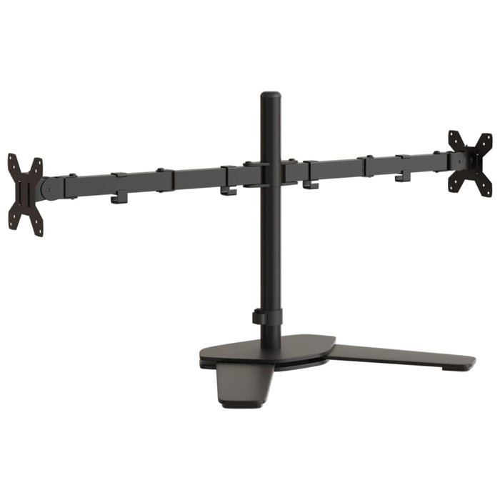 Suport de perete pentru monitor dublu VESA 75/100 mm negru oțel - WALTI WALTI