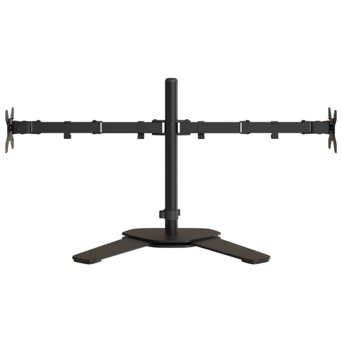 Suport de perete pentru monitor dublu VESA 75/100 mm negru oțel - WALTI WALTI