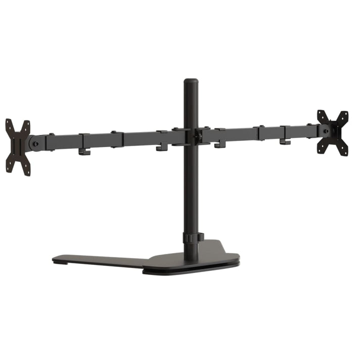 Suport de perete pentru monitor dublu VESA 75/100 mm negru oțel - WALTI WALTI