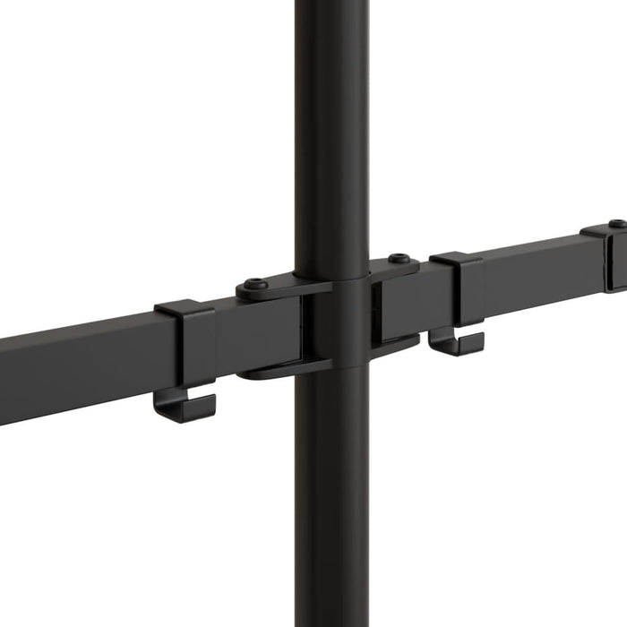 Suport de perete pentru monitor dublu VESA 75/100 mm negru oțel - WALTI WALTI