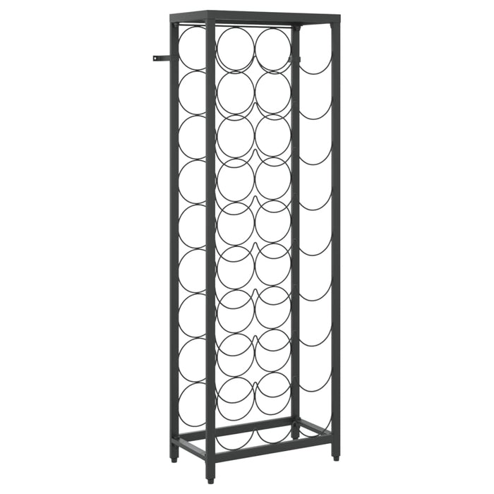 Suport sticle vin 27 de sticle, negru 34x18x100 cm fier forjat - WALTI WALTI