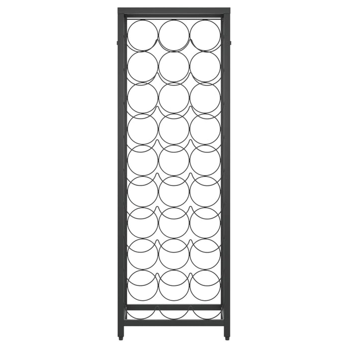 Suport sticle vin 27 de sticle, negru 34x18x100 cm fier forjat - WALTI WALTI