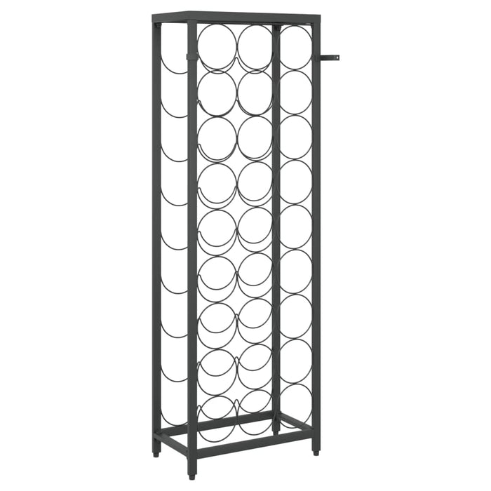 Suport sticle vin 27 de sticle, negru 34x18x100 cm fier forjat - WALTI WALTI