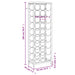Suport sticle vin 27 de sticle, negru 34x18x100 cm fier forjat - WALTI WALTI