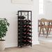 Suport sticle vin 27 de sticle, negru 34x18x100 cm fier forjat - WALTI WALTI