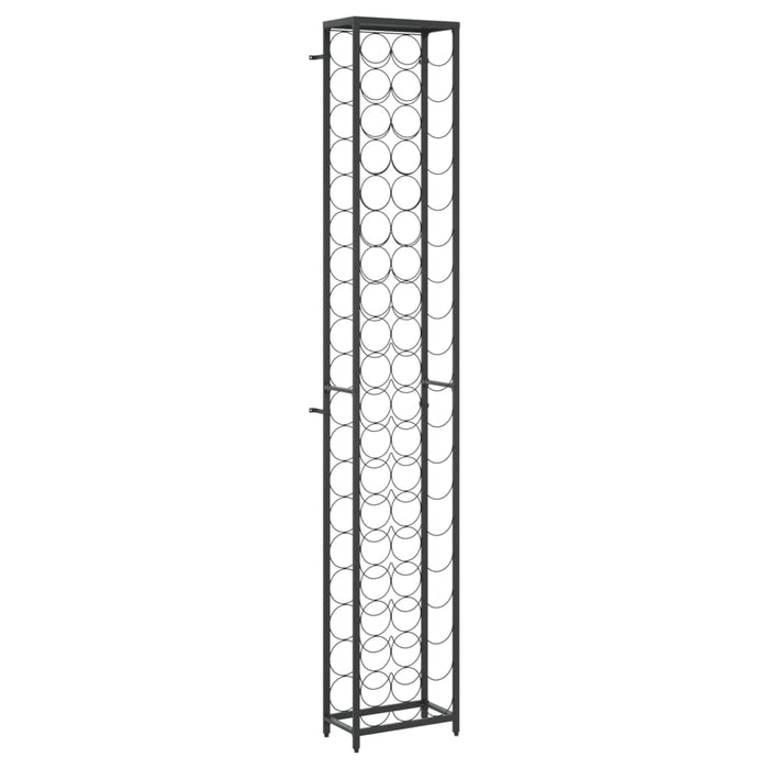 Suport sticle vin 57 de sticle, negru 34x18x200 cm fier forjat - WALTI WALTI