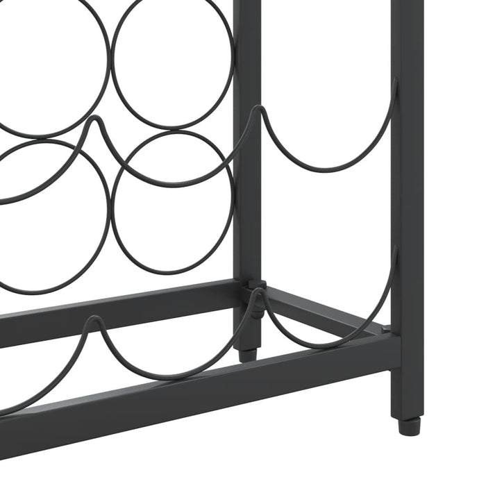 Suport sticle vin 57 de sticle, negru 34x18x200 cm fier forjat - WALTI WALTI