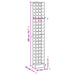 Suport sticle vin 57 de sticle, negru 34x18x200 cm fier forjat - WALTI WALTI