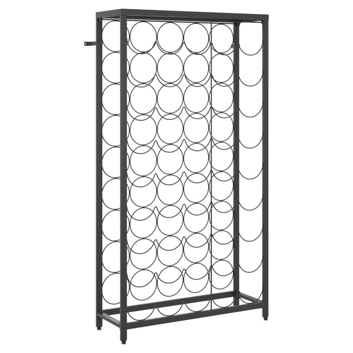 Suport sticle vin, 45 de sticle negru 54x18x100 cm fier forjat - WALTI WALTI