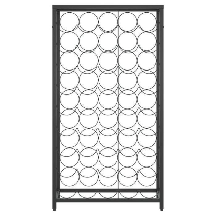 Suport sticle vin, 45 de sticle negru 54x18x100 cm fier forjat - WALTI WALTI