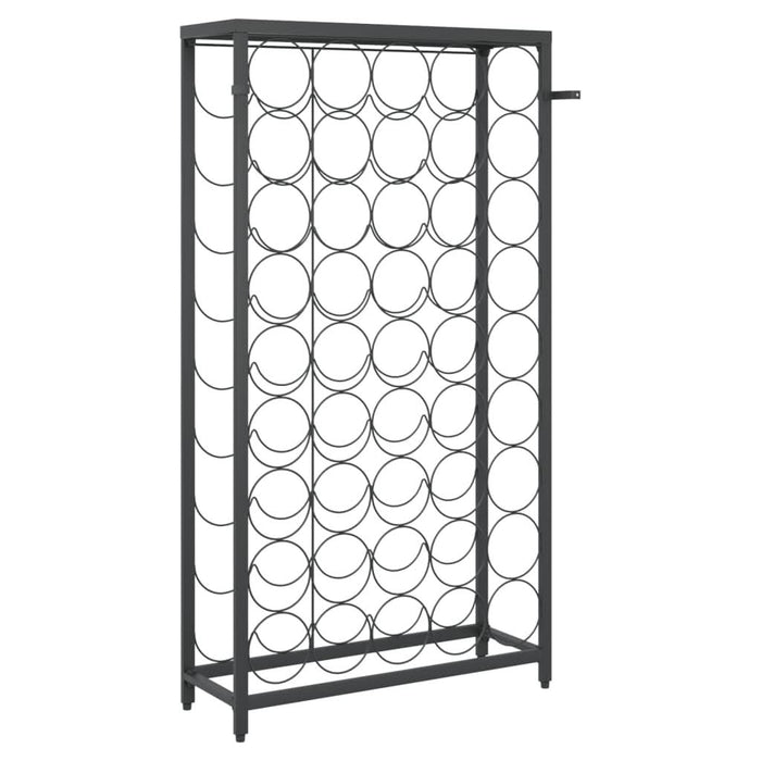 Suport sticle vin, 45 de sticle negru 54x18x100 cm fier forjat - WALTI WALTI