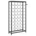 Suport sticle vin, 45 de sticle negru 54x18x100 cm fier forjat - WALTI WALTI