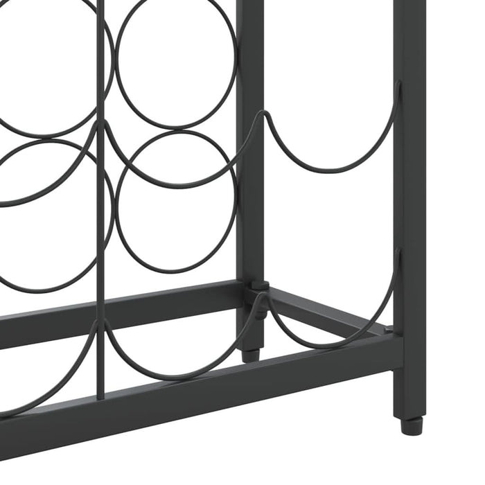 Suport sticle vin, 45 de sticle negru 54x18x100 cm fier forjat - WALTI WALTI