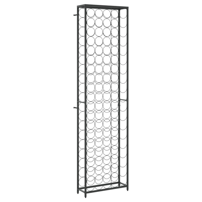 Suport sticle vin, 95 de sticle negru 54x18x200 cm fier forjat - WALTI WALTI