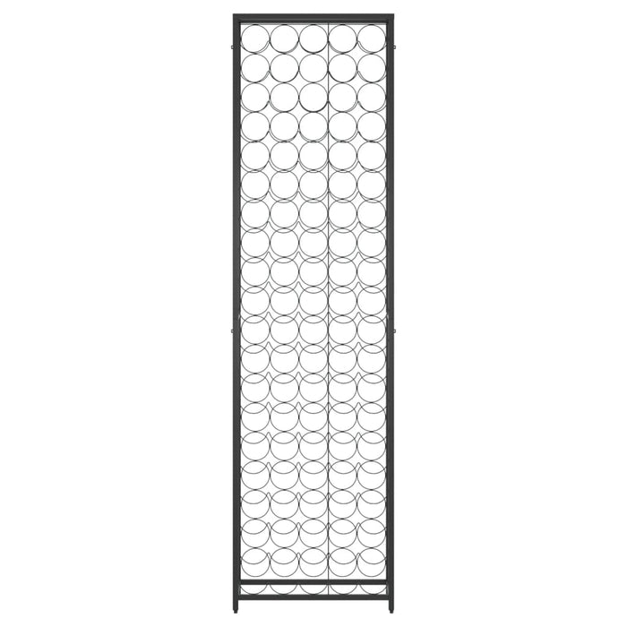 Suport sticle vin, 95 de sticle negru 54x18x200 cm fier forjat - WALTI WALTI