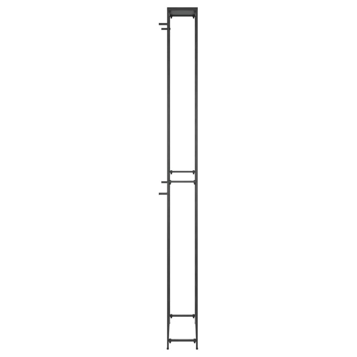 Suport sticle vin, 95 de sticle negru 54x18x200 cm fier forjat - WALTI WALTI