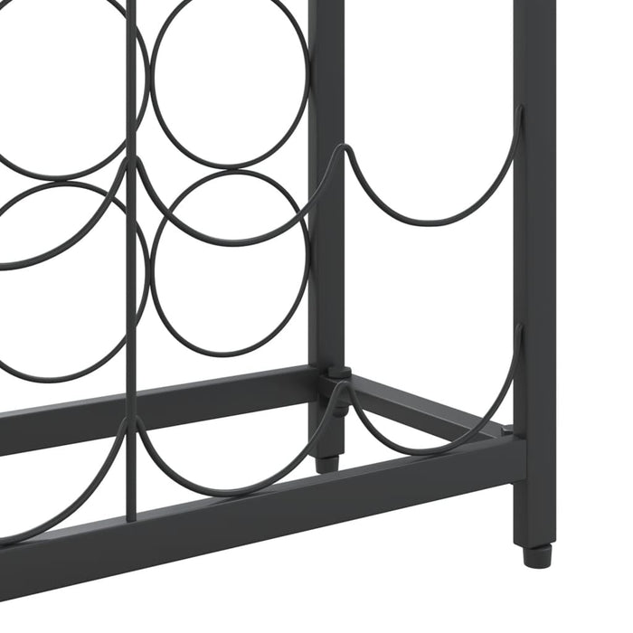 Suport sticle vin, 95 de sticle negru 54x18x200 cm fier forjat - WALTI WALTI