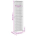 Suport sticle vin, 95 de sticle negru 54x18x200 cm fier forjat - WALTI WALTI