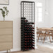 Suport sticle vin, 95 de sticle negru 54x18x200 cm fier forjat - WALTI WALTI