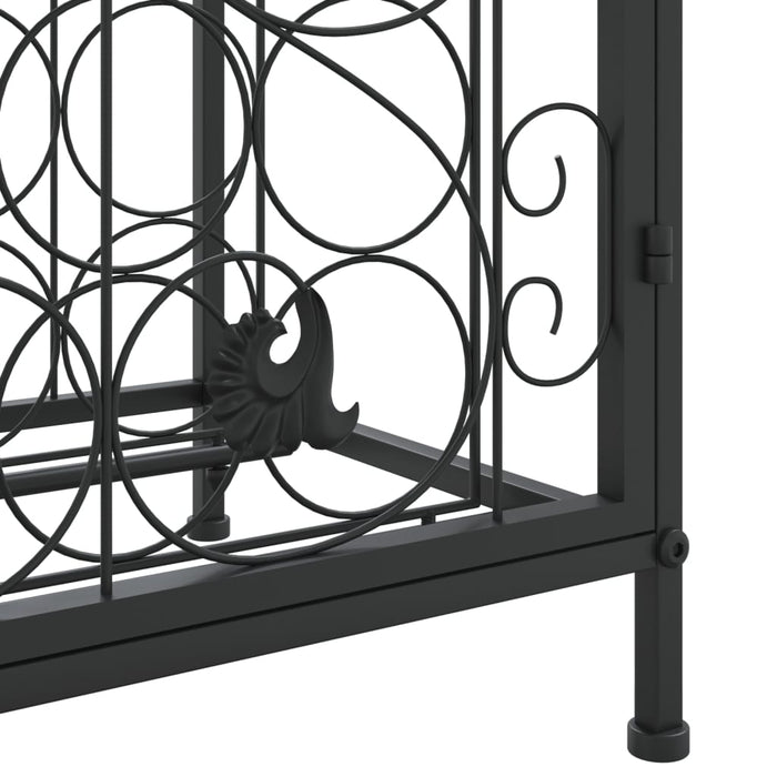 Suport sticle vin 33 de sticle, negru 45x36x100 cm fier forjat - WALTI WALTI