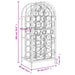 Suport sticle vin 33 de sticle, negru 45x36x100 cm fier forjat - WALTI WALTI