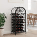 Suport sticle vin 33 de sticle, negru 45x36x100 cm fier forjat - WALTI WALTI