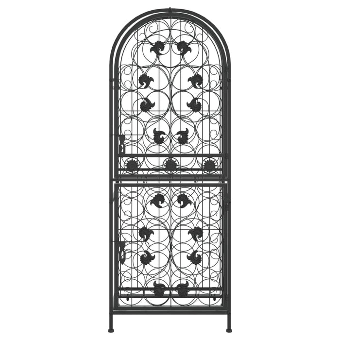 Suport sticle vin 41 de sticle, negru 45x36x120 cm fier forjat - WALTI WALTI
