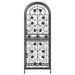 Suport sticle vin 41 de sticle, negru 45x36x120 cm fier forjat - WALTI WALTI