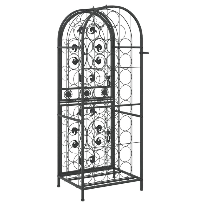 Suport sticle vin 41 de sticle, negru 45x36x120 cm fier forjat - WALTI WALTI