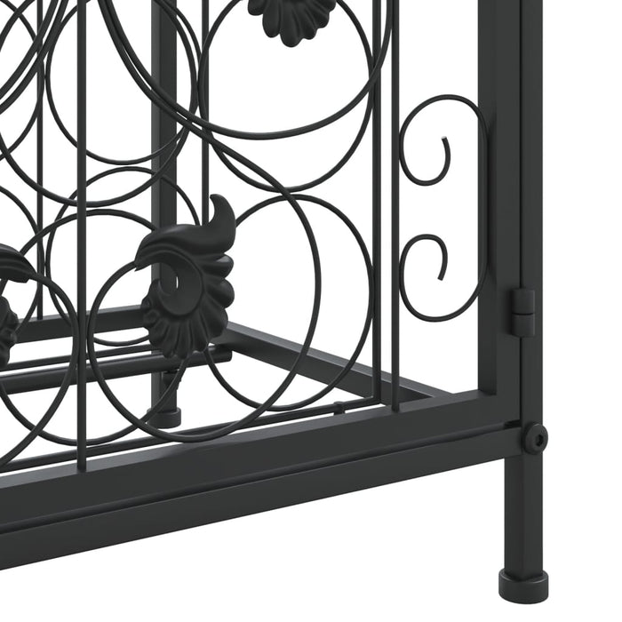 Suport sticle vin 41 de sticle, negru 45x36x120 cm fier forjat - WALTI WALTI