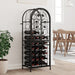 Suport sticle vin 41 de sticle, negru 45x36x120 cm fier forjat - WALTI WALTI