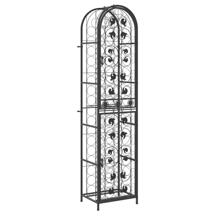 Suport sticle vin 73 de sticle, negru 45x36x200 cm fier forjat - WALTI WALTI